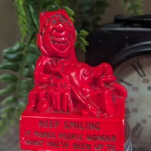 Vintage 1966 Paula Collectible Resin Figurine - Keep Smiling